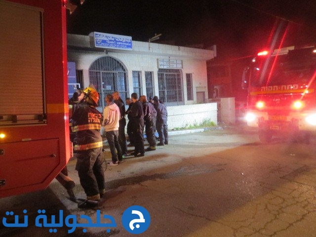 حريق في احدى المتاجر في كفر قاسم 